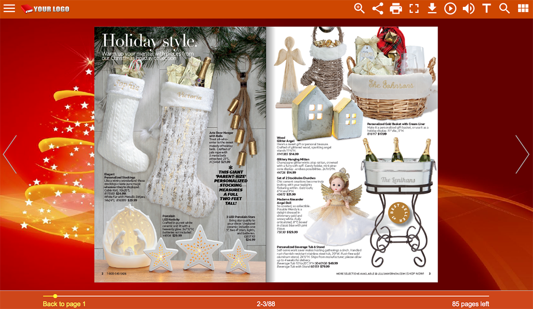 holiday catalog design