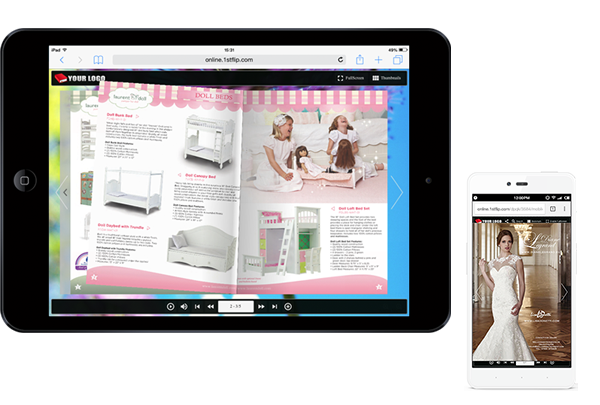 mobile friendly HTML5 flip ebook