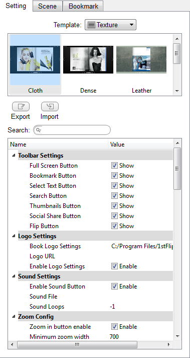 flipbook maker pro for windows settings