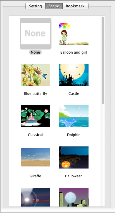 scene on flipbook creator