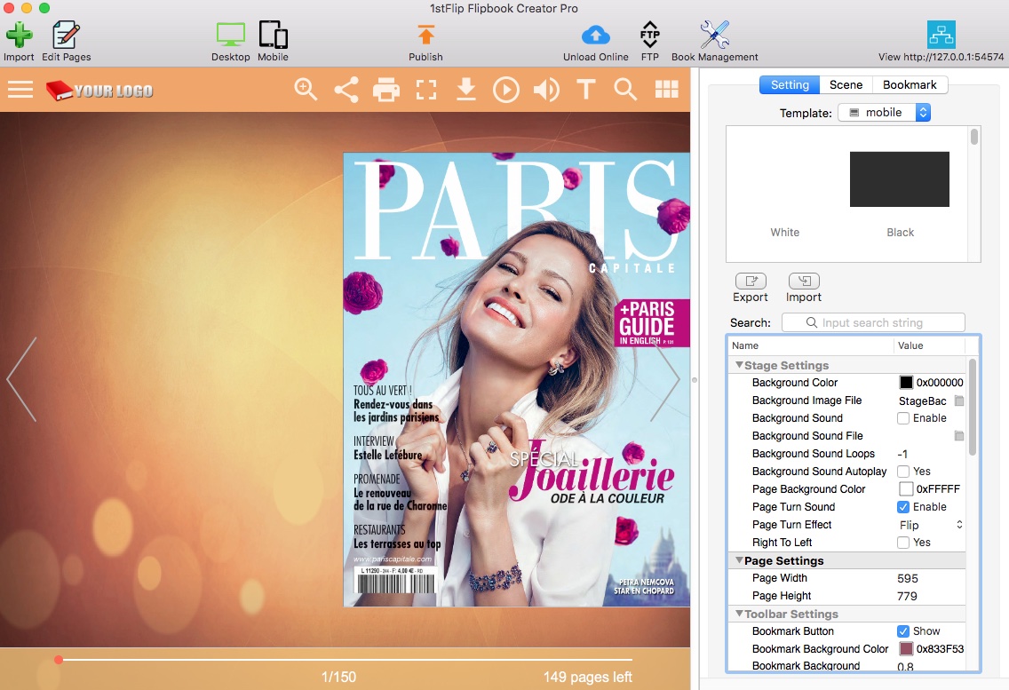 Digital Magazine Maker - Convert PDF to Digital magazine with page ...